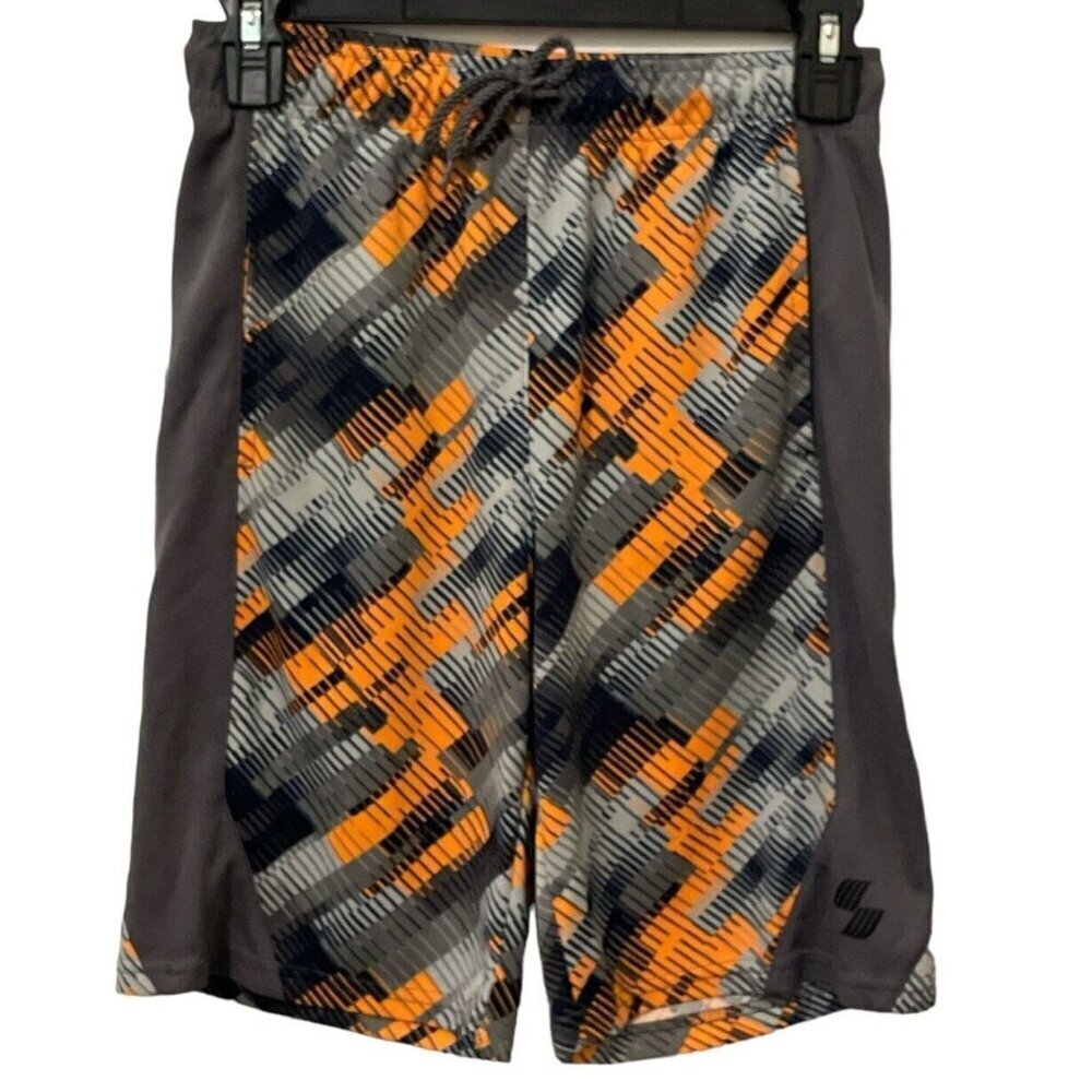 Place Sport Boys Print Knit Basketball Shorts Size L 10-12 Drawstring